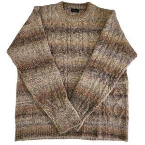 ROBERTO COLLINA Wool Mohair Blend Textured Knit Sweater brown beige 54 (italy)
